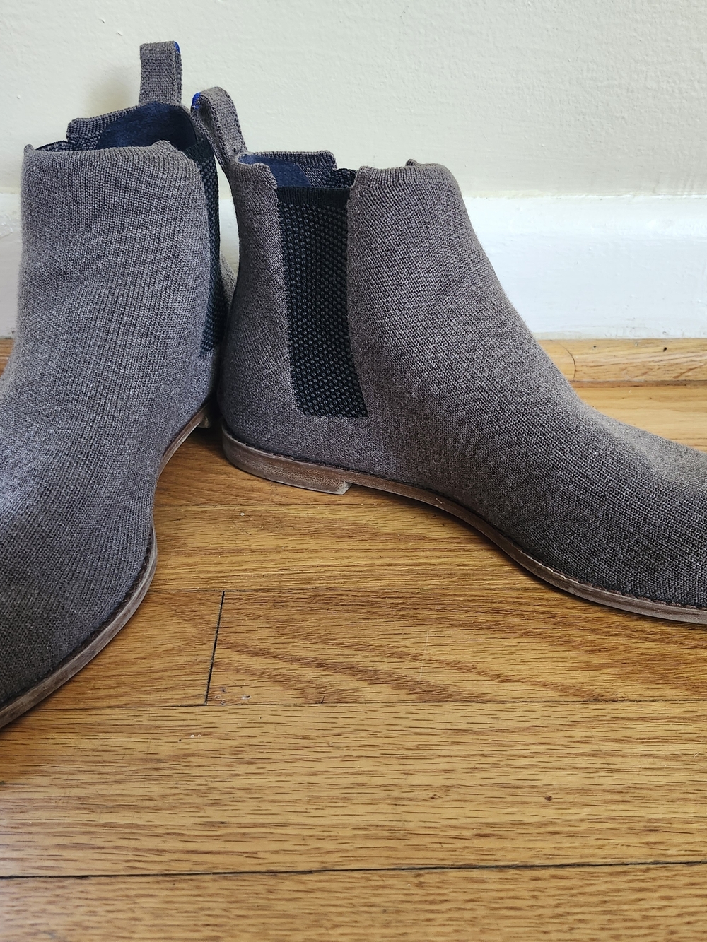 Rothy's Knit Chelsea Booties "Brown Sugar"